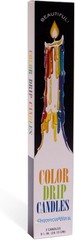 Color Drip Candles, 3-Pack (6 candles total), Unscented 3, White