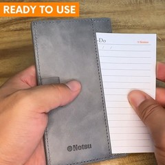 Notsu Note Card Holder | Minimalist 3×5 Inch Index inches, Gray