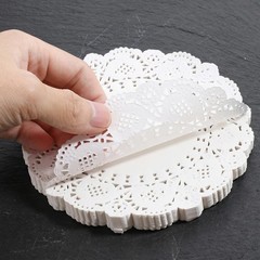 Doilies 5.5 Inch 100 Pcs White Round 5.51 × inches / 14 × 14 cm,
