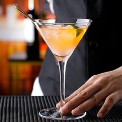Unbreakable Martini Glasses Set of 6, 10 oz Plastic Martini Cocktail Glasses