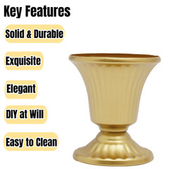 10Pcs Mini Metal Wedding Centerpieces Flower Vase Gold For Wedding Party New USA