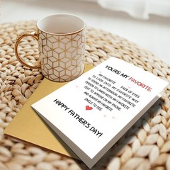 Chenive Romantic Father’s Day Card for Husband Boyfriend, Funny Fathers Day C…