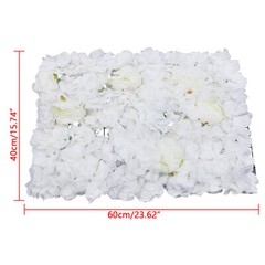 6pcs Artificial Rose Hydrangea Flower Wall Panels Wedding Party Decor 60 x 40cm