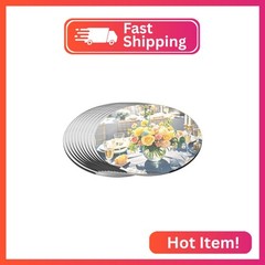 10 Pack Round Mirror Centerpieces for Tables Decorations, 6″ Acrylic Circle Mirr