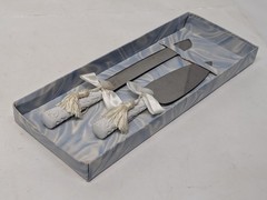Vintage Treasure Masters Pearl Mosaic Wedding Cake Knife & Server Set