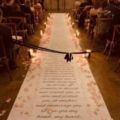 Custom Wedding Aisle Runner, Your Wedding Vows, 20-100 Feet