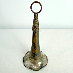 Vtg Silverplate Tussie Mussie Flower Holder Nosegay Bridal Wedding Bouquet 7.5”