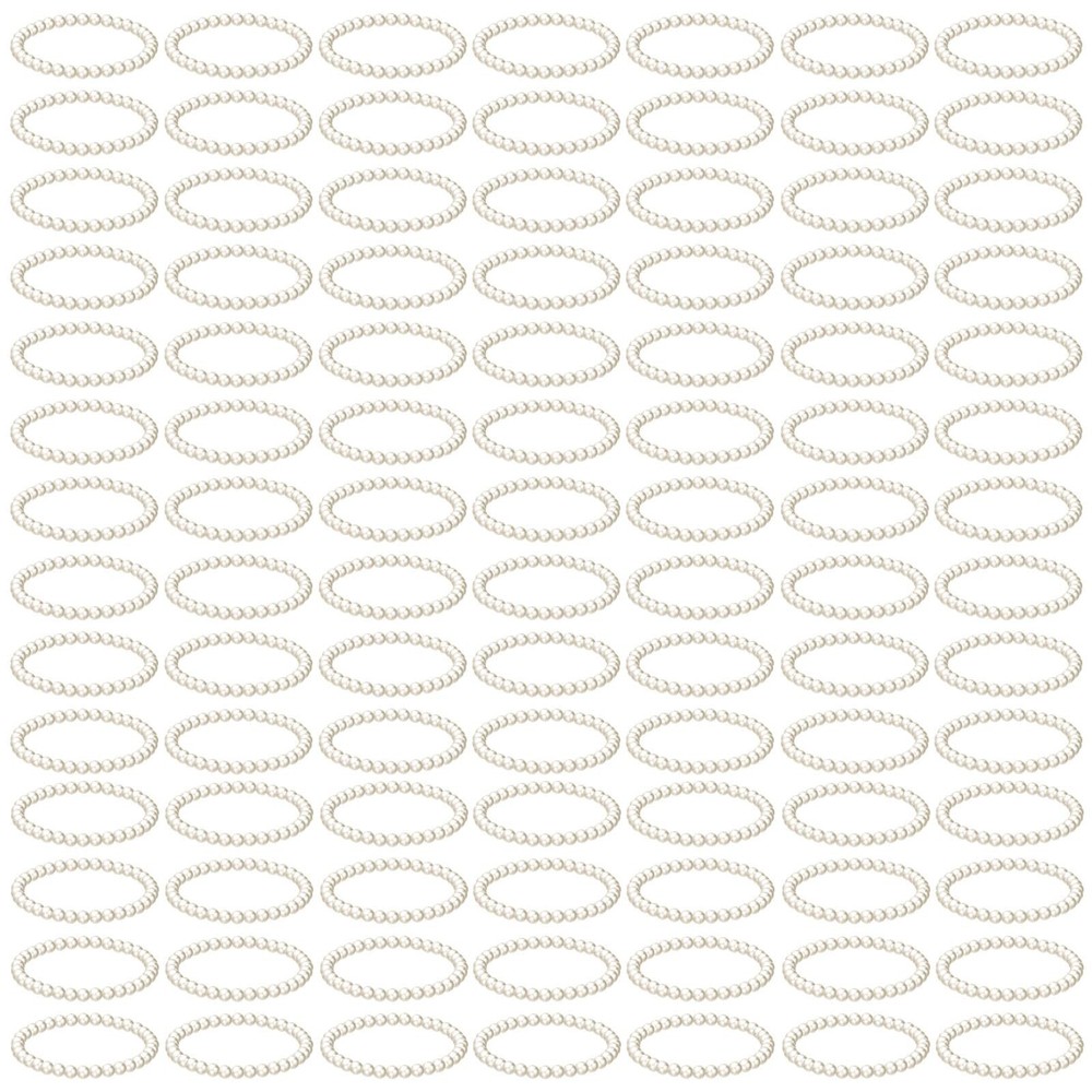 Elastic Pearl Bracelets for Women Wedding Stretch Faux Pearl Wrist Bands Whit…