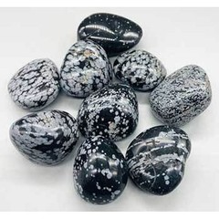 1 lb Snowfake Obsidian tumbled stones