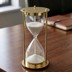 Elegant Gold Hourglass Sand Timer – Modern Desk Decor Hour time Clock Decorative