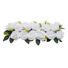 Wedding Dining Table Flower Centerpiece Artificial Rose Flower Arrangement 6Pcs