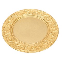 100PCS Gold Charger Plates 13 in Round Plastic Gold Chargers for Dinner Plates