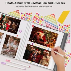 Zesthouse Large 18In Photo Album Self Adhesive 60 Pages, Scrapbook Albums wit…