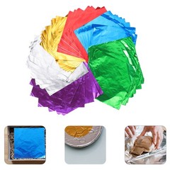 600Pcs Reusable Aluminium Foil Chocolate Wrapping Paper Assorted Color for Candy