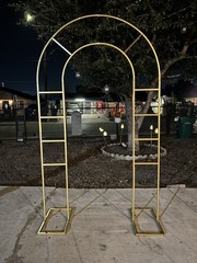 Round Gold Circle Balloon Arch Frame 7 Ft Wedding Backdrop Stand