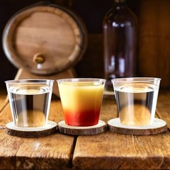 Shot Glasses, 500 Counts 1OZ. Disposable Plastic, Clear, Clear-1OZ-500Counts