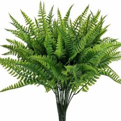 1-10pack Artificial Fake Boston Fern Plant Bushes Artificial Ferns Outdoor Decor