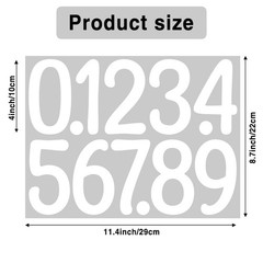 20 Sheets Alphabet Stickers 4 in Letter and Numbers Stickers 240PCS self-Adhe…