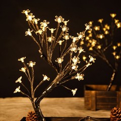 2 pcs 18″ LED Lights WARM WHITE Cherry Blossom TREES Wedding Party Decorations