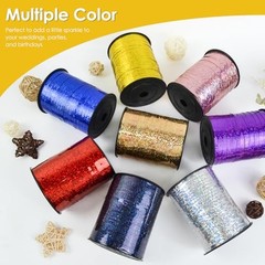 Gold Curling Ribbon – 500 Yard Shiny Metallic Curly Gift Ribbon for Laser-Gold