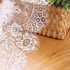 5 Packs Lace Table Runner 14×120 Inch Rustic Wedding White 5pcs Plain White