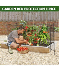 6 Panels Chicken Wire Plant Protectors, 14.26ft(L) x 24in(H) Plant Protectors…