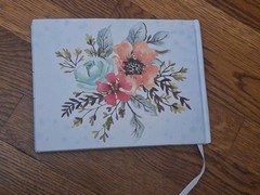 Guest Book, SHABBY CHIC, NEW, white, Floral