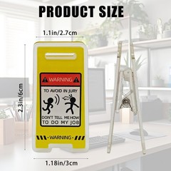 10 Pack Note Holder Clips Funny Sticky (12 x 18) inch, Yellow