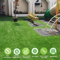 Artificial Grass Turf 0.4 Inch 4FTX6FT Synthetic Grass Mat Fake Grass Indoor …