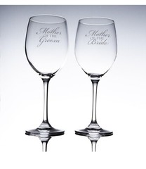 16 oz. Mother of the Bride and Mother of the Groom wine glasses, set of 2