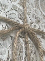 Burlap&Lace Guest Book Matching Pen His&Hers Bridal Wedding Rustic Country NIB
