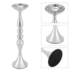 10 Pcs Silver Iron Wedding Centerpiece Vases 50cm (19.7in) Tall