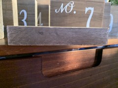 Table Top Decoration for Wedding Numbers 1-10 Real Wood Parisian Home , IN BOX