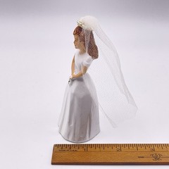 Vintage 1961 Coast Novelty Confirmation Girl / Bride Cake Topper FREE SHIP