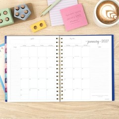 2026 Planner, Weekly & Monthly, 7″ x 8.75″, 7″ x 8-3/4″ Denim 2026 New Edition