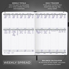 Clever Fox Income & Expense Tracker Large – Accounting & Bookkeeping Ledger Book