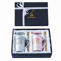 Mr and Mrs Coffee Mugs – Wedding Gifts for Bride and Groom – Gifts A Grey&Pink