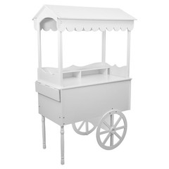 55lbs Candy Cart Display Stand with 2 Wheels Decorated Dessert Cart Candy Cart