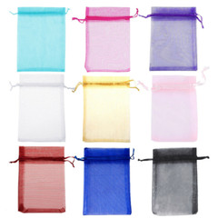5″x7″ 100/200PCS Organza Wedding Party Gift Bags Candy Jewelry Sheer Pouches Set