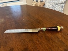 Lenox Glass Handle Cake Cheesecake Serving Knife – Red Gold Green – India