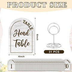 White Table Numbers 130 Signs Holders Reception Dining 4×5.7 Inch Bulk