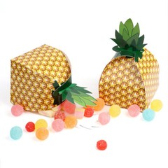 50PC Wedding Pineapple Candy Box Baby Shower Birthday Favors Gift Paper Gift Bag
