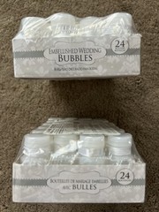 2, 24 ct. Packages (48) Of 0.6 fl oz Embellished Wedding Bubbles NEW / SEALED