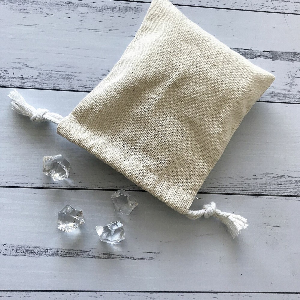 500x Natural Linen Jewelry Bags Soap Candle Cosmetics Homemade Product Packaging