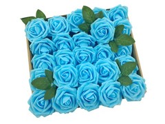 50/25pcs Artificial Flowers Real Looking Foam Roses Decoration DIY for Wedding