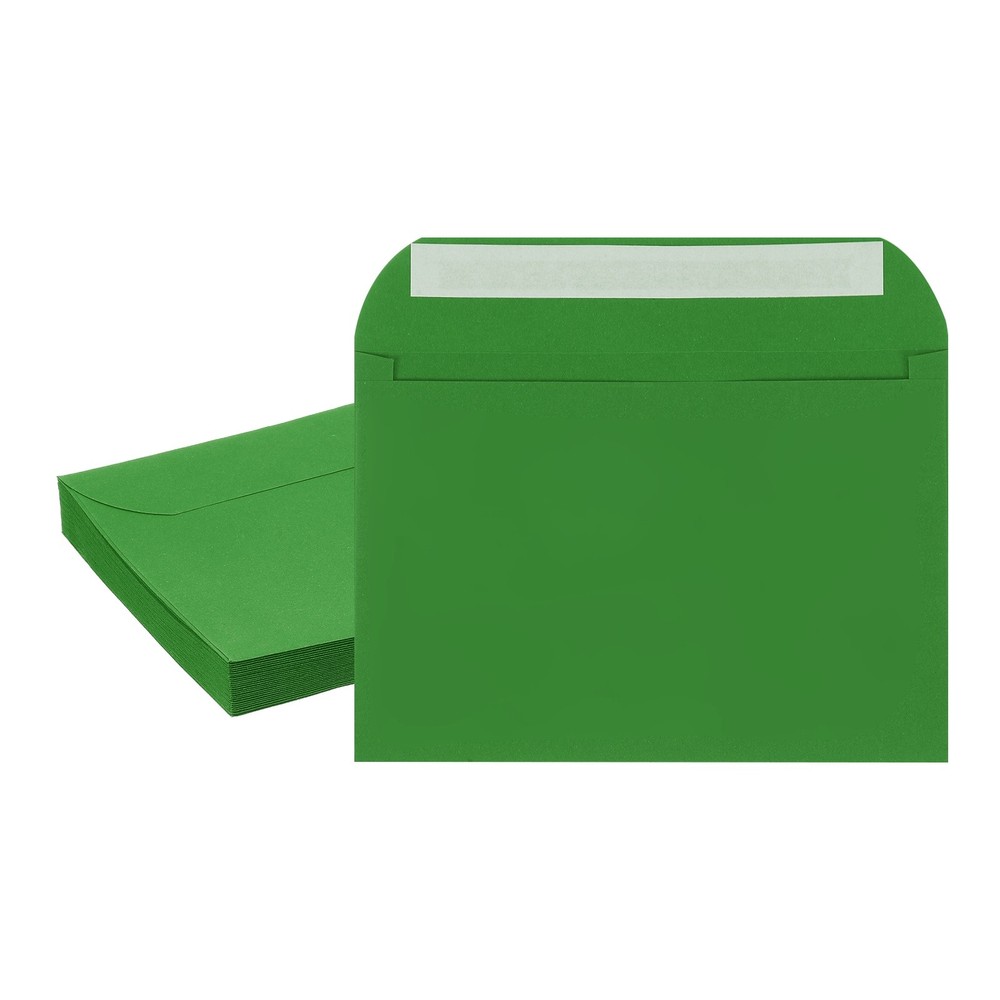 20pcs A7 Self Sealing Invitation Envelopes 7.8×5.5 Inch Light Green Dark
