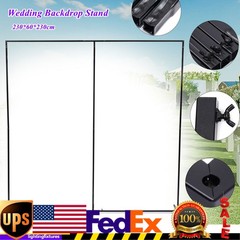 90.55*23.62*90.55in Free Standing Wedding Backdrop Stand Iron Rectangular Stand
