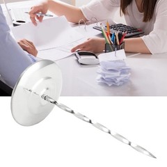 Receipt Spike Holder, Desk Holder Bill Fork Restaurant Ticket Silver