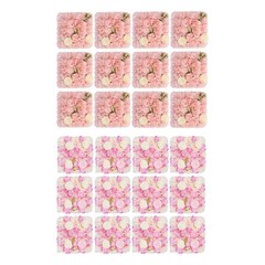 3D Flower Wall Panel-12pcs Artificial Flower Wall Background Silk Rose Wedding