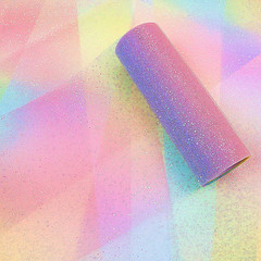Rainbow Glitter Tulle Rolls 6 Inch X 10 Yards (30 Feet) for Table Runner Chair S
